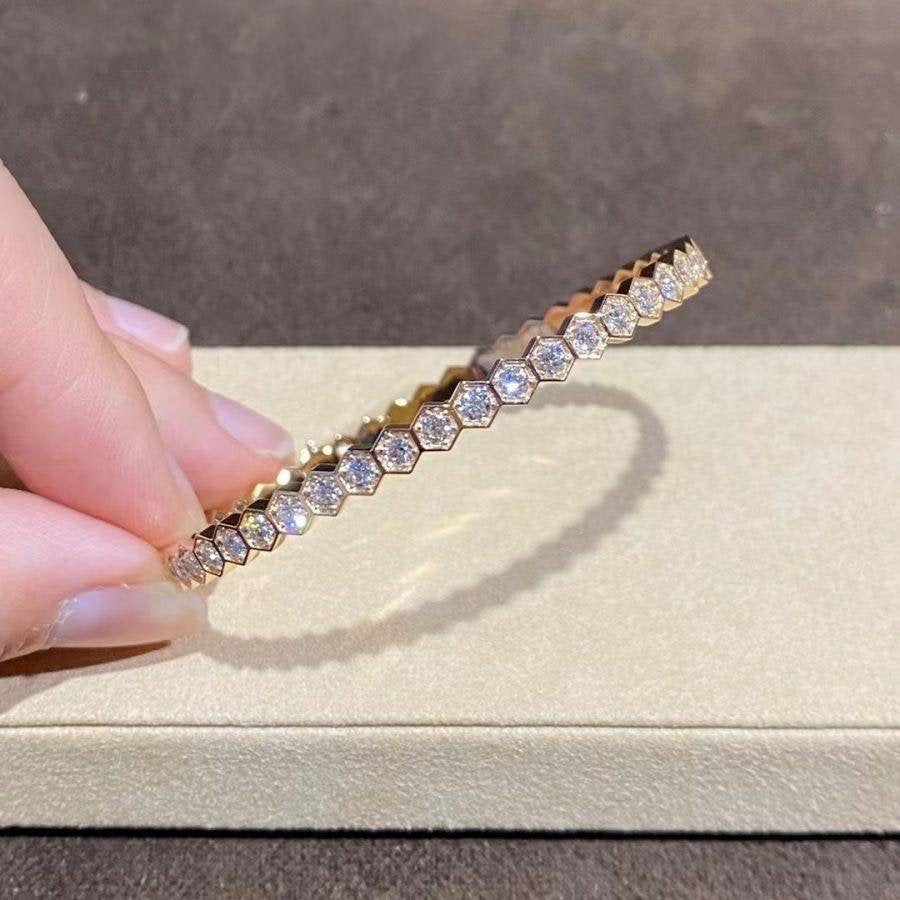 [ORA]BEE LOVE GOLD BRACELET FULL DIAMOND