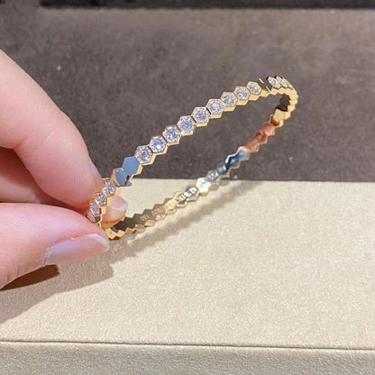 [ORA]BEE LOVE GOLD BRACELET FULL DIAMOND