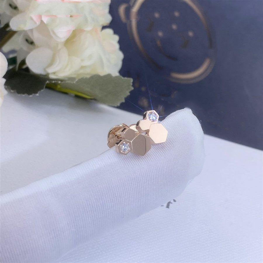 [ORA]BEE LOVE PINK GOLD DIAMOND EARRINGS