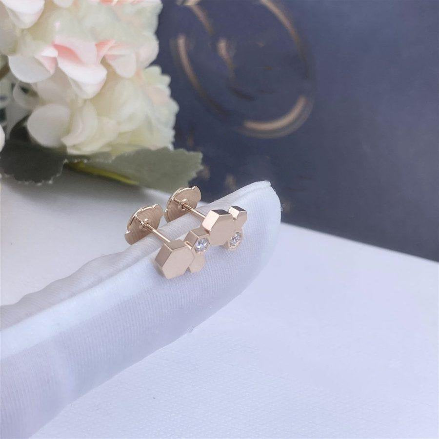 [ORA]BEE LOVE PINK GOLD DIAMOND EARRINGS
