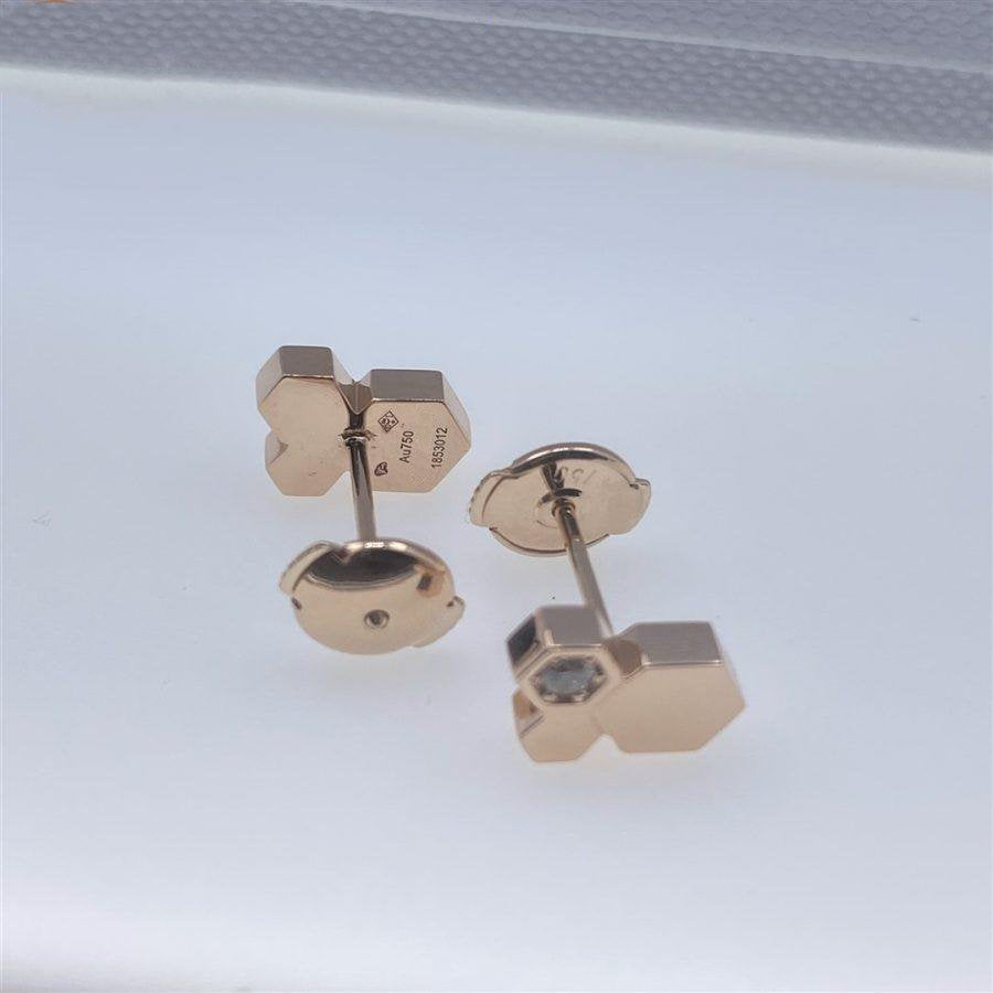 [ORA]BEE LOVE PINK GOLD DIAMOND EARRINGS
