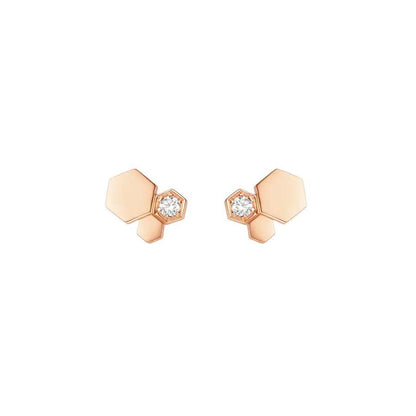 [ORA]BEE LOVE PINK GOLD DIAMOND EARRINGS