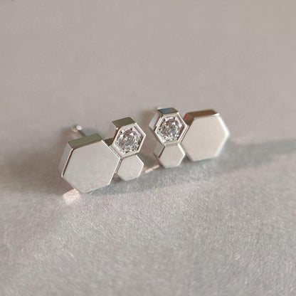 [ORA]BEE LOVE SILVER DIAMOND EARRINGS