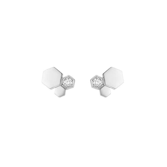 [ORA]BEE LOVE SILVER DIAMOND EARRINGS