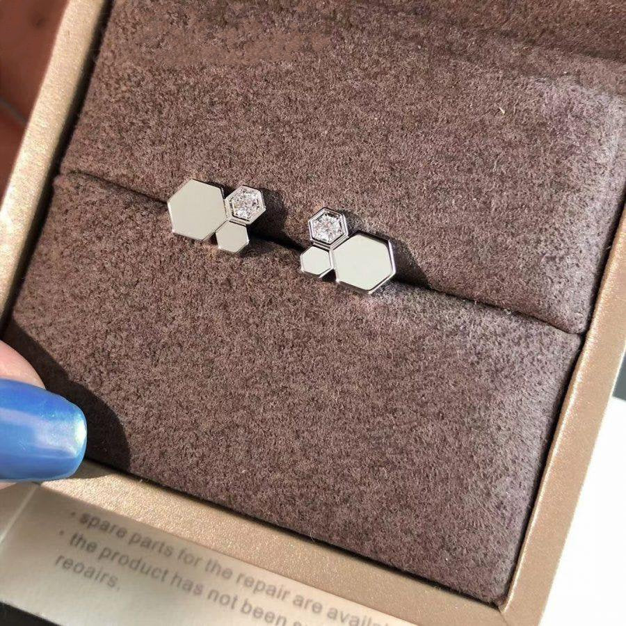 [ORA]BEE LOVE SILVER DIAMOND EARRINGS
