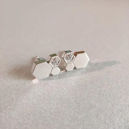 [ORA]BEE LOVE SILVER DIAMOND EARRINGS