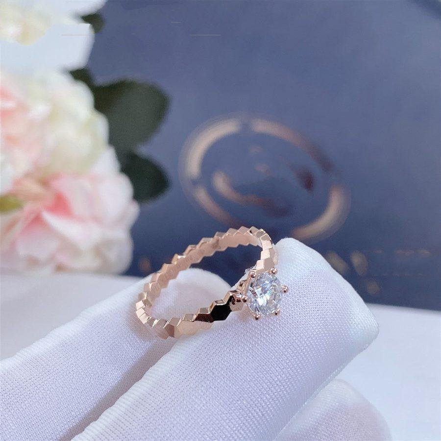 [ORA]BEE LOVE RING PINK GOLD 1 DIAMOND