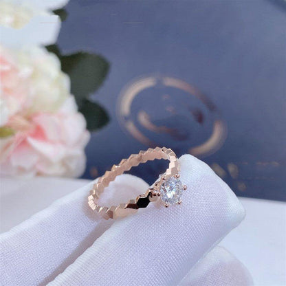 [ORA]BEE LOVE RING PINK GOLD 1 DIAMOND
