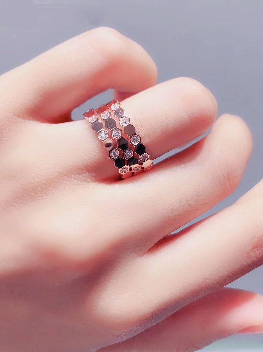 [ORA]BEE LOVE RING PINK GOLD DIAMOND