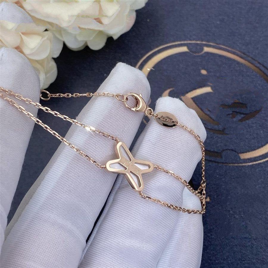[ORA]JEUX BRACELET WHITE MOP PINK GOLD 1 DIAMOND