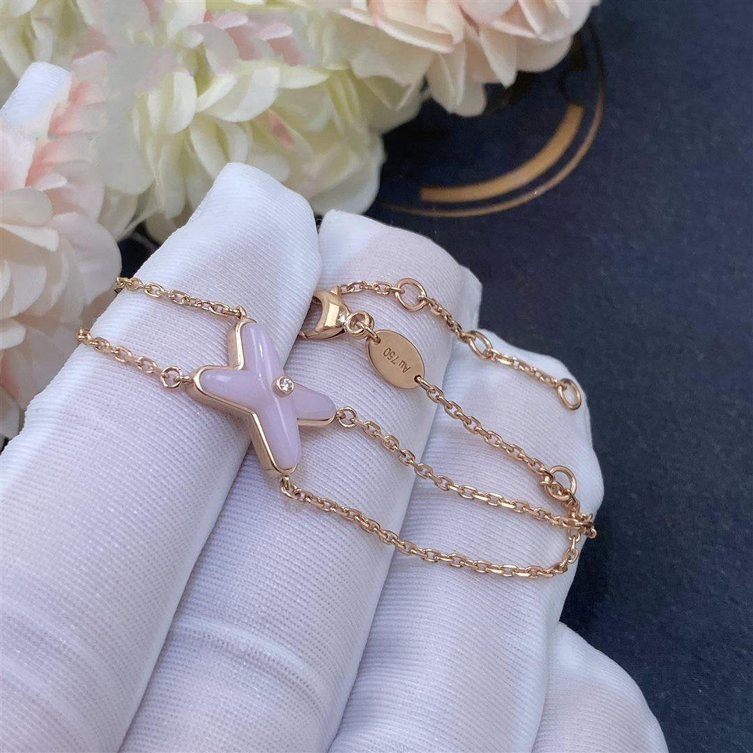 [ORA]JEUX BRACELET PINK MOP PINK GOLD 1 DIAMOND