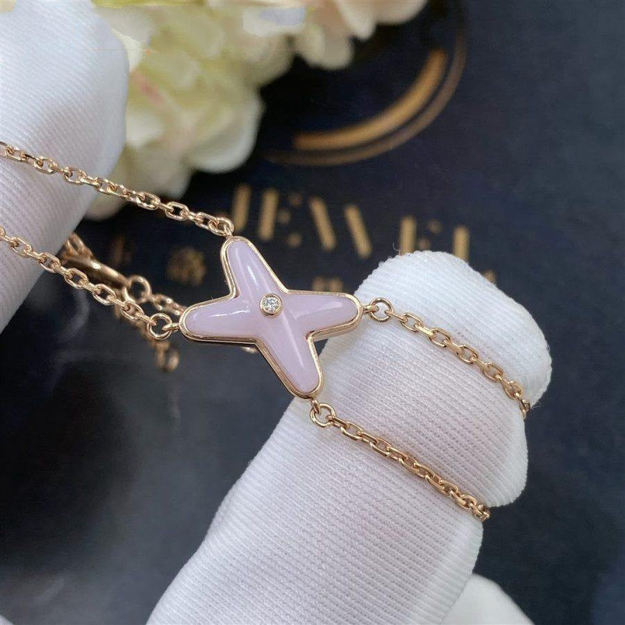 [ORA]JEUX BRACELET PINK MOP PINK GOLD 1 DIAMOND