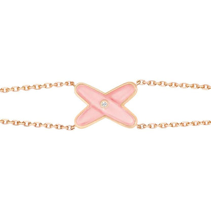 [ORA]JEUX BRACELET PINK MOP PINK GOLD 1 DIAMOND