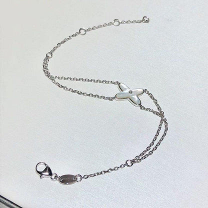[ORA]JEUX BRACELET WHITE MOP SILVER 1 DIAMOND