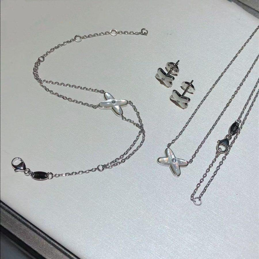 [ORA]JEUX BRACELET WHITE MOP SILVER 1 DIAMOND