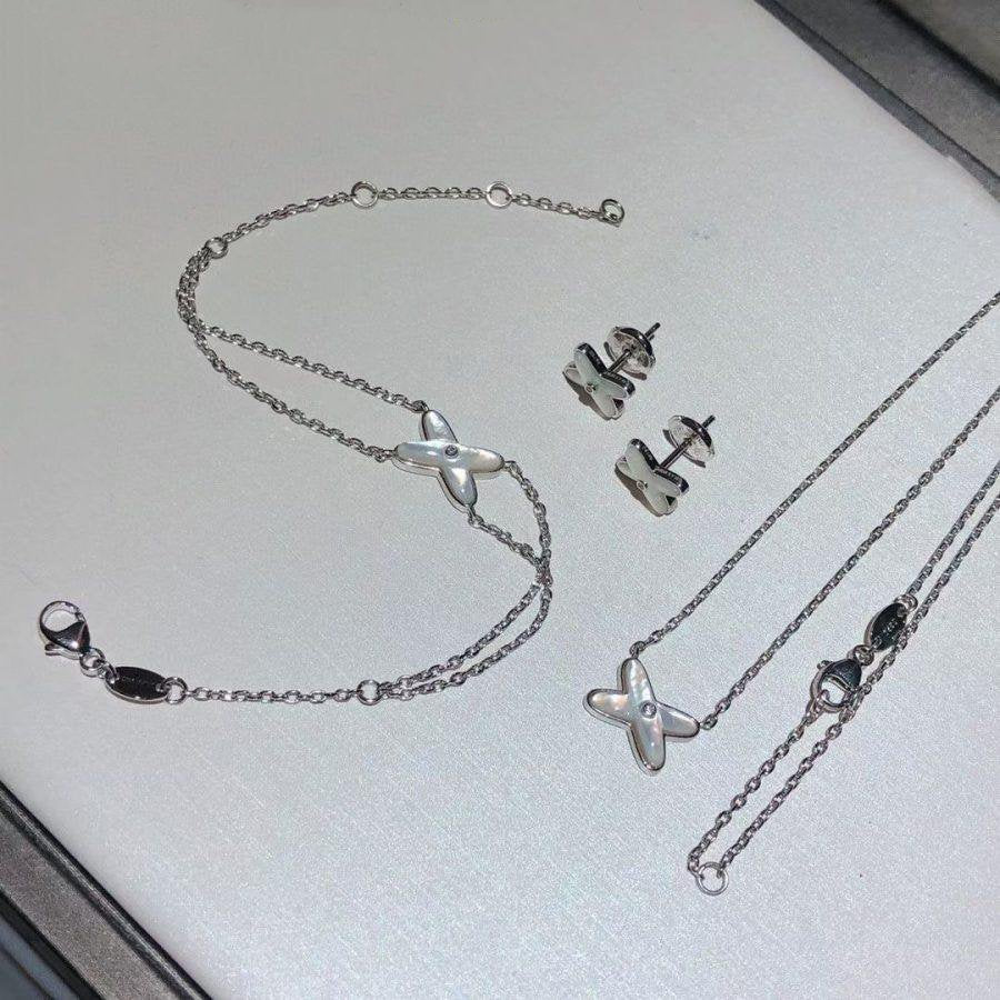 [ORA]JEUX BRACELET WHITE MOP SILVER 1 DIAMOND