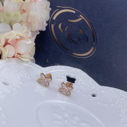 [ORA]JEUX DE PINK GOLD DIAMOND EARRINGS