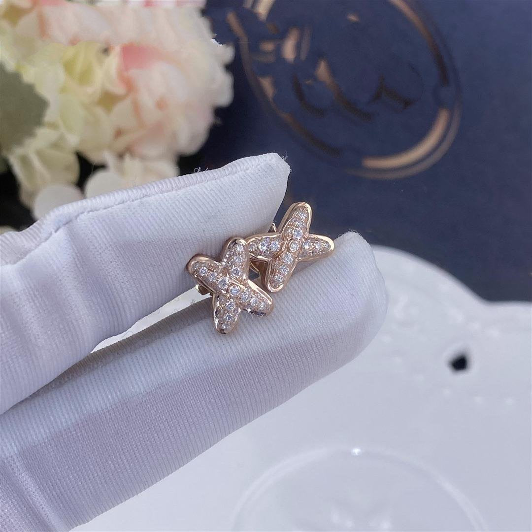 [ORA]JEUX DE PINK GOLD DIAMOND EARRINGS