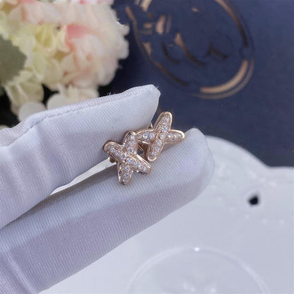 [ORA]JEUX DE PINK GOLD DIAMOND EARRINGS
