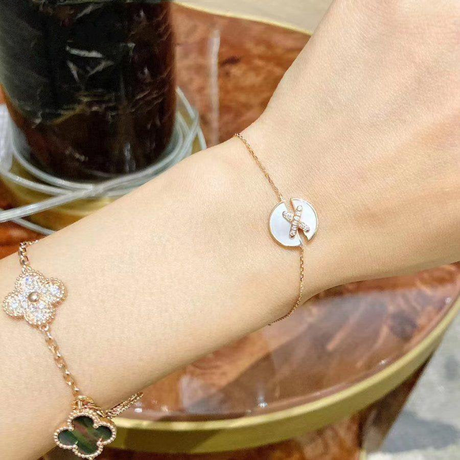 [ORA]JEUX DE BRACELET MOP PINK GOLD DIAMONDS