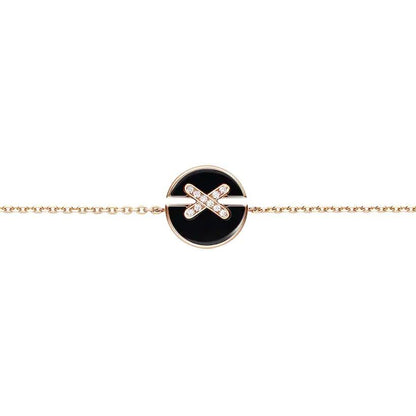 [ORA]JEUX DE BRACELET ONYX PINK GOLD DIAMOND
