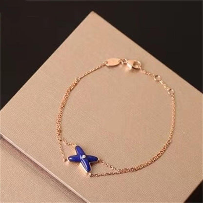 [ORA]Hollow Design Four-Leaf Clover Flower Shape Ring