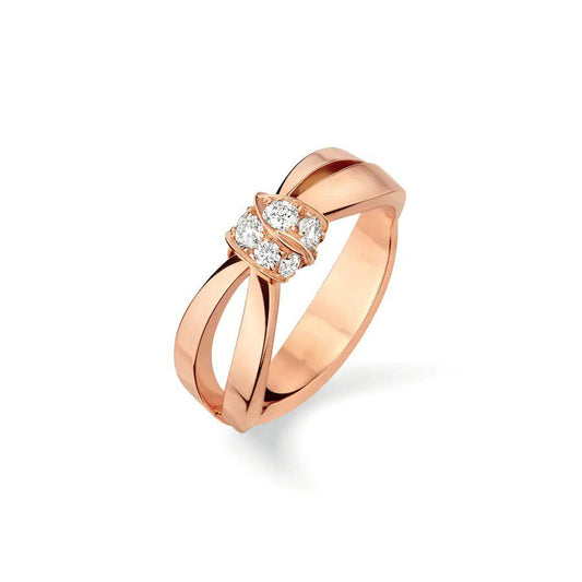 [ORA]LIENS RING PINK GOLD DIAMOND
