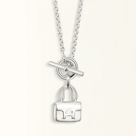 [ORA]POP H PEDANT SILVER NECKLACE