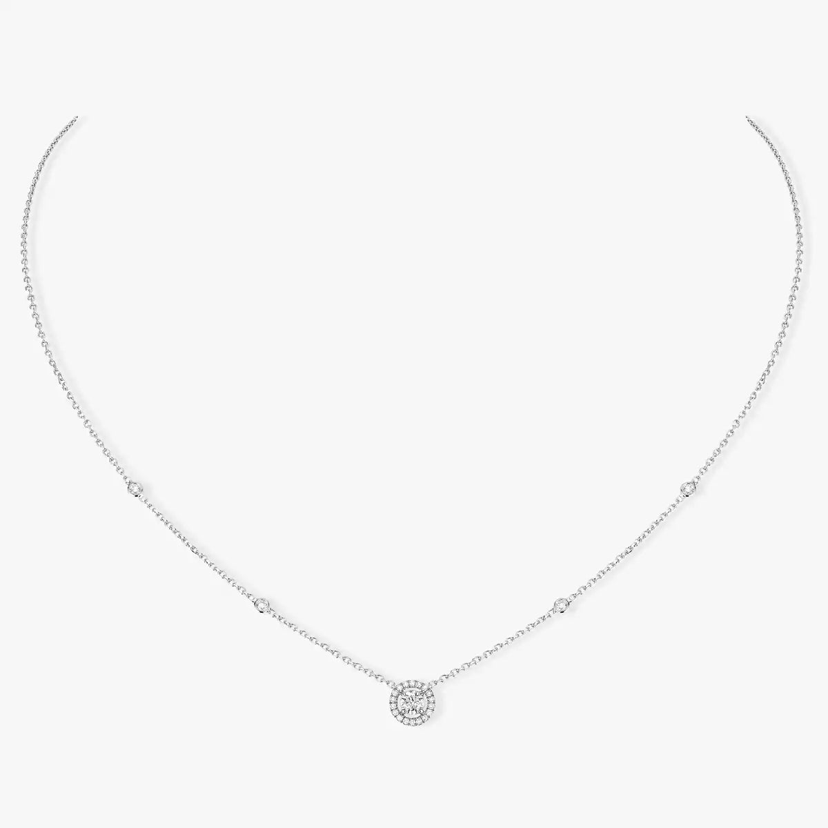 [ORA]Diamond Necklace 0,20ct Brilliant Shape Joy