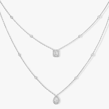 [ORA]Diamond Necklace My Twin 2 Rows
