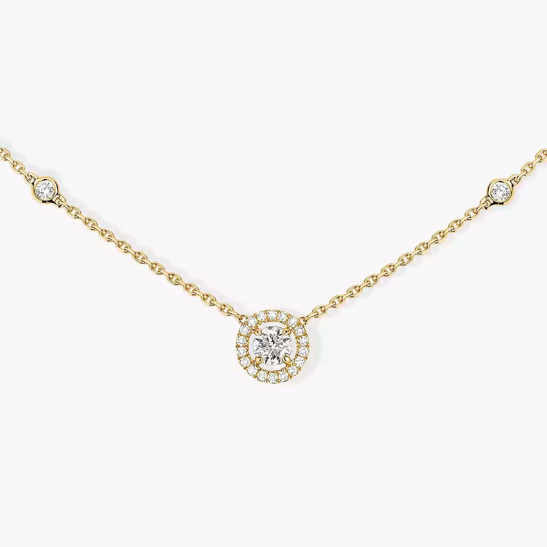 [ORA]Diamond Necklace 0,20ct Brilliant Shape Joy