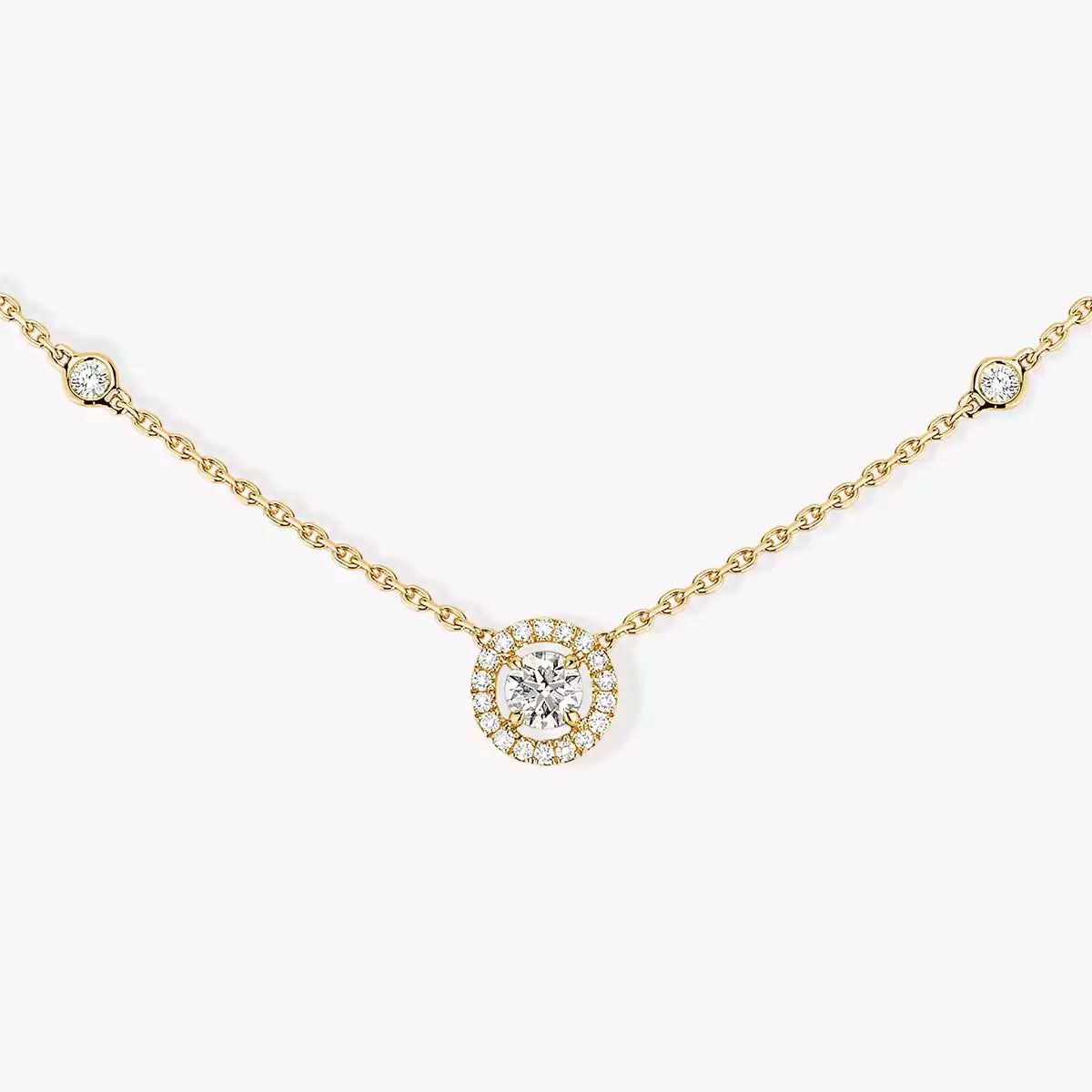 [ORA]Diamond Necklace 0,20ct Brilliant Shape Joy