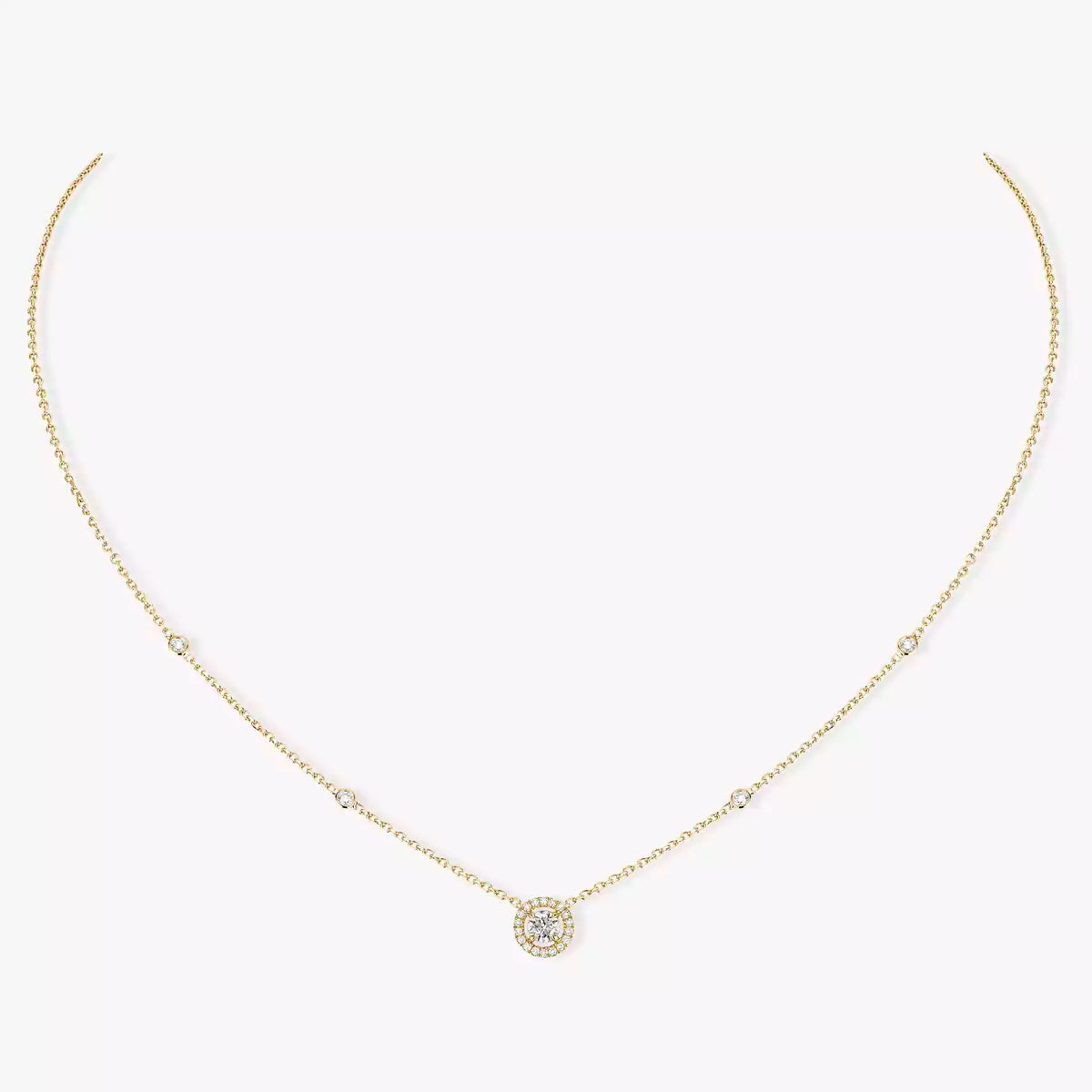 [ORA]Diamond Necklace 0,20ct Brilliant Shape Joy