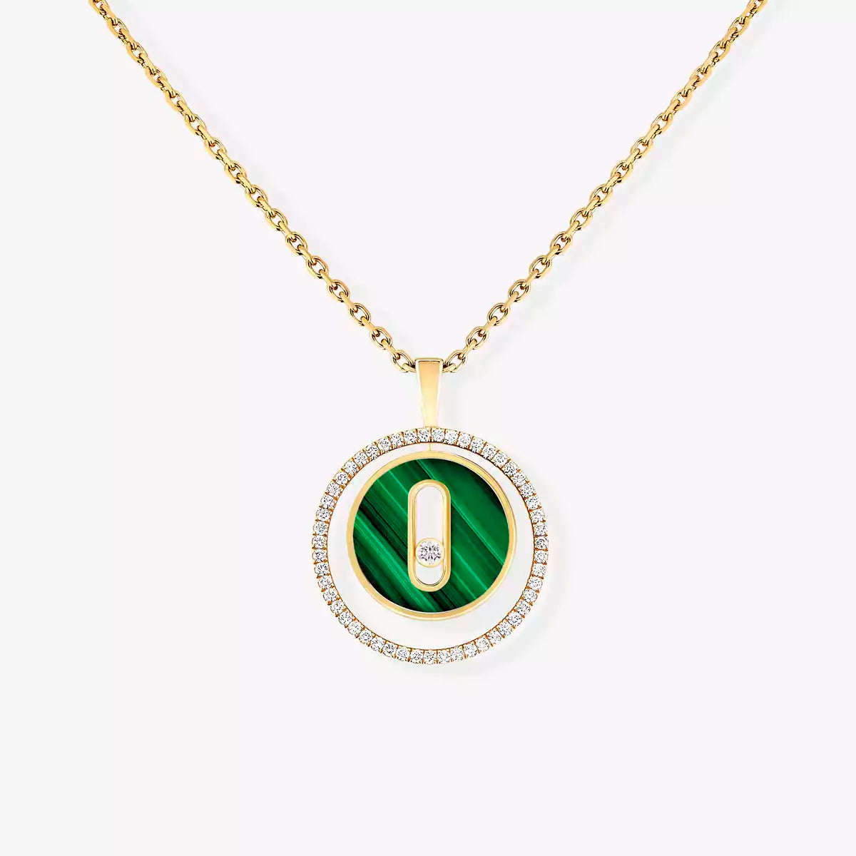 [ORA]Lucky Move Diamond Necklace in Rose Gold and White Mother-of-Pearl