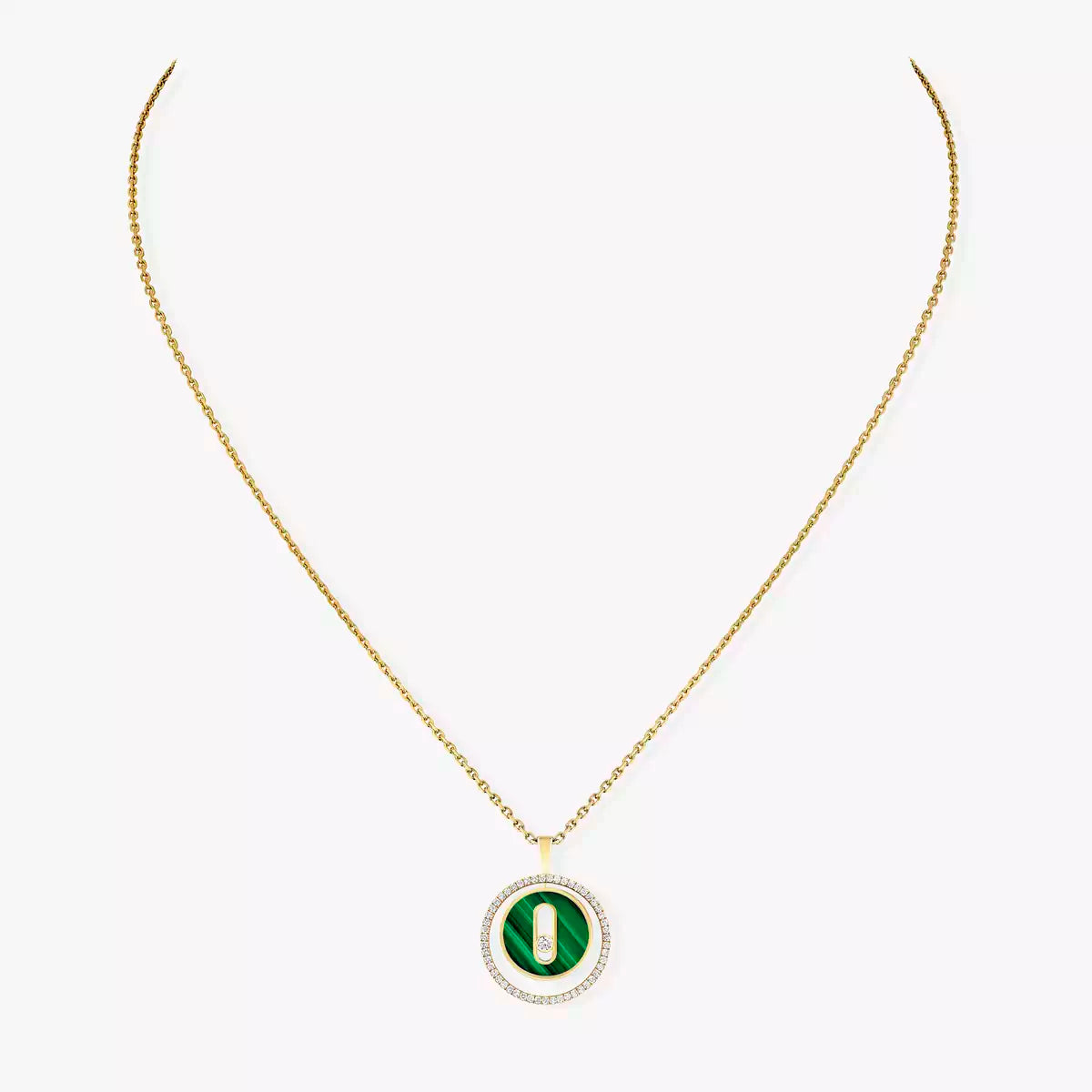 [ORA]Lucky Move Diamond Necklace in Rose Gold and White Mother-of-Pearl