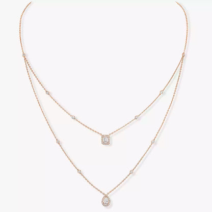 [ORA]Diamond Necklace My Twin 2 Rows
