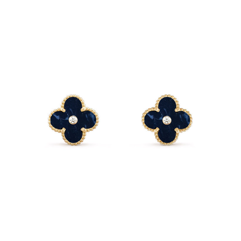 [ORA]CLOVER  15MM DIAMOND EARRINGS COLLECTION