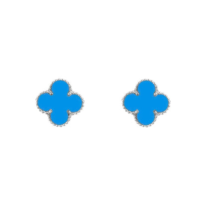 [ORA]CLOVER SILVER 15MM EARRINGS COLLECTION