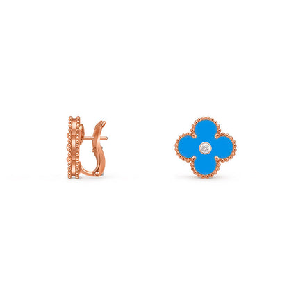 [ORA]CLOVER 15MM MOP DIAMOND EARRINGS COLLECTION