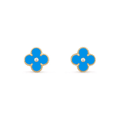[ORA]CLOVER  15MM DIAMOND EARRINGS COLLECTION