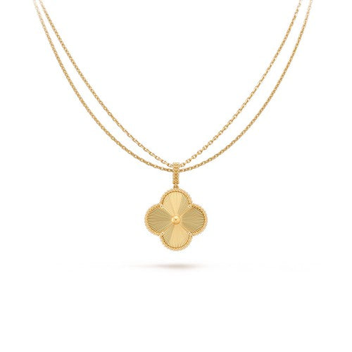 [ORA]CLOVER 25MM PEDANT NECKLACE GOLD