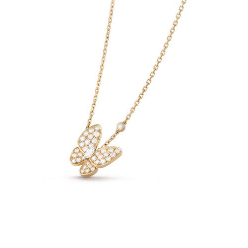 [ORA]BUTTERFLY DIAMOND NECKLACE