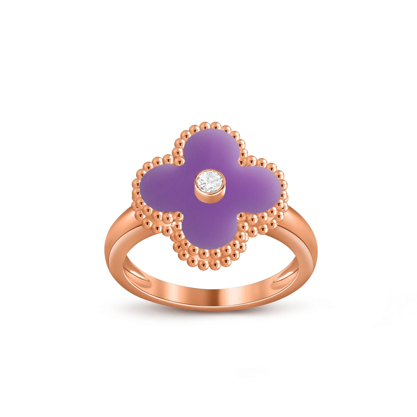 [ORA]CLOVER DIAMOND RING ROSE GOLD COLLECTION