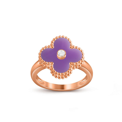 [ORA]CLOVER DIAMOND RING ROSE GOLD COLLECTION