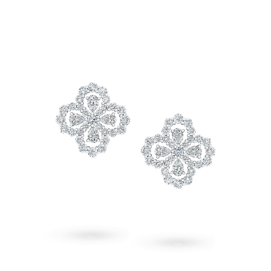 [ORA]LOOP EARRINGS FULL MOTIF DIAMOND 16MM