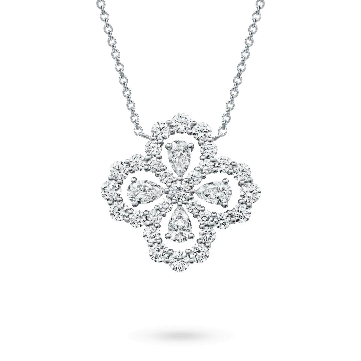 [ORA]LOOP NECKLACE FULL MOTIF DIAMOND 16MM MULTIPLE COLORS