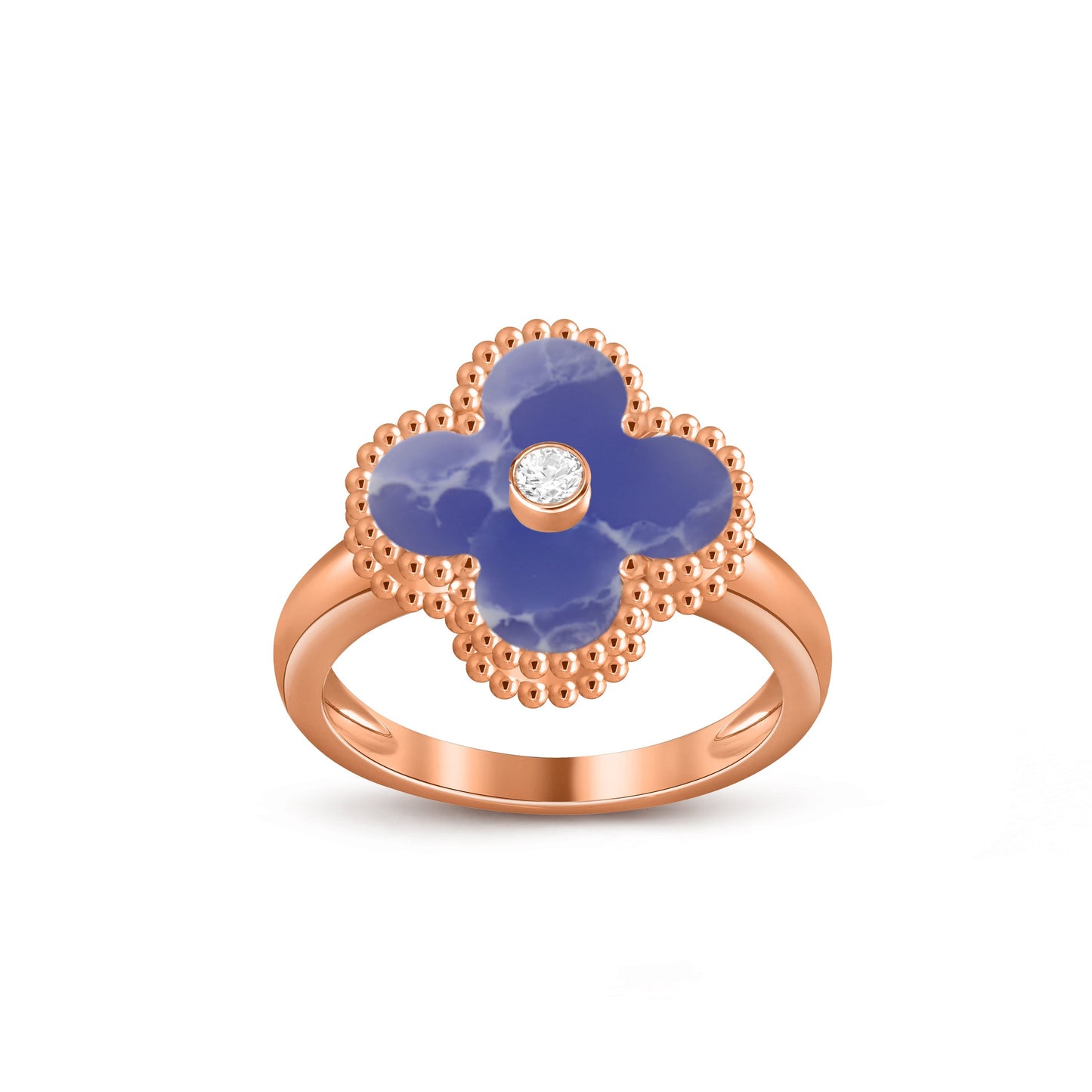 [ORA]CLOVER DIAMOND RING ROSE GOLD COLLECTION
