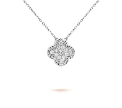 [ORA]CLOVER 15MM NECKLACE SILVER COLLECTION