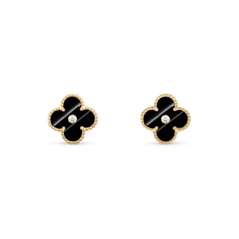 [ORA]CLOVER  15MM DIAMOND EARRINGS COLLECTION