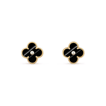 [ORA]CLOVER  15MM DIAMOND EARRINGS COLLECTION